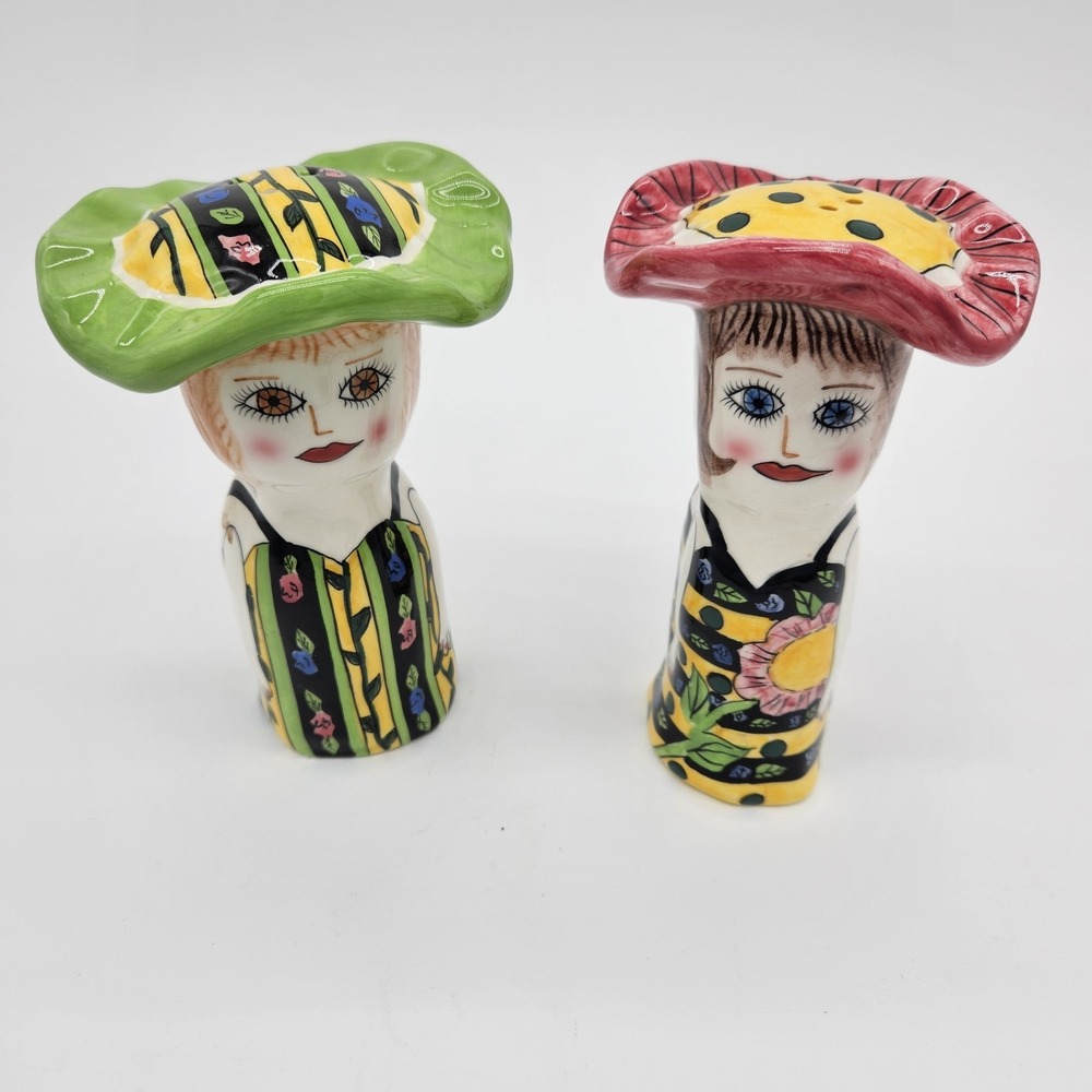 Susan Paley by Ganz Salt and Pepper shakers Alexis Ashley Bella Casa Ceramic